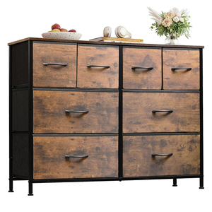 Table console en plastique à 8 tiroirs Top Fashion pour salon entrée bébé jouet rangement commodes <span class=keywords><strong>armoire</strong></span> avec <span class=keywords><strong>armoire</strong></span> en tissu - Product Image 1