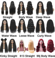 Vendeurs en gros perruque de cheveux humains personnalisée échantillon gratuit emballage Mink vierge perruque de cheveux humains à cuticules alignées avec lacet frontal