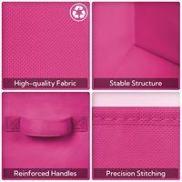 Boîtes de rangement pliables avec poignées, tissu durable de haute qualité, cubes pliables 20-35L, organisateur en tissu compatible avec Kallax