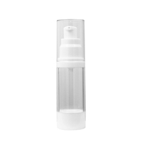 Flacon pompe sans air en plastique PP+AS 15/30/50ml pour sérum et crème visage, idéal pour l'emballage de sauces et d'essences