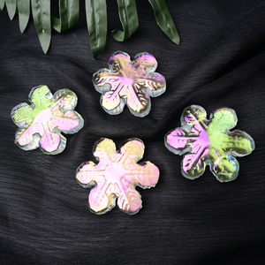 Wholesale Natural Crystal Hand Carved Mini <b>Angel</b> Aura Quartz Snowflake Melt Quartz Snowflake Collection for <b>gift</b> - Product Image 5