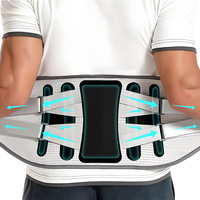 Ceinture de soutien lombaire sportive en fibre de polyester unisexe, réglable, pour fitness, haltérophilie et course à pied