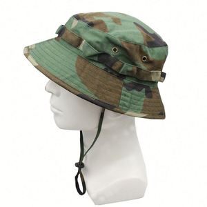 Wholesale in Stock Outdoor Hiking Adjustable Fisherman Safari <b>Hat</b> <b>Bucket</b> Camouflage Boonie <b>Hats</b> for Men <b>With</b> <b>String</b> - Product Image 6