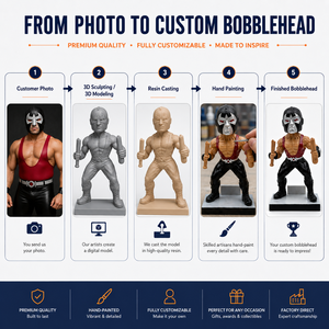 Figura Coleccionable de Personaje de Cómic, Escultura Realista Pintada a Mano, Bobblehead de Resina Personalizado - Product Image 5