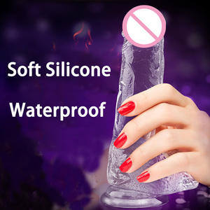 <span class=keywords><strong>Jelly</strong></span> TPE Silikon Wasserdichter riesiger Dildo mit Saugnapf für Anal-und Klitoris stimulator-Realistisches weibliches Mastur bator Sexspielzeug - Product Image 3