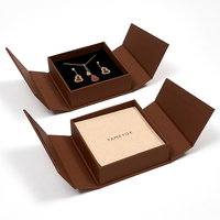 Boîte d'emballage pour bijoux en papier brun personnalisée Boyang, boîte à bijoux sur mesure pour collier, bracelet, bague, boucles d'oreilles