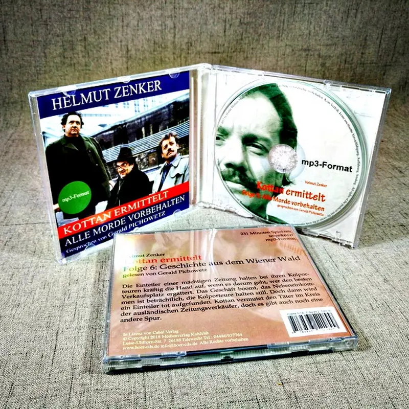 Albüm CD basma CD müzik kayıt DVD CD çoğaltma mücevher kutusu