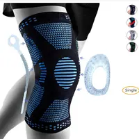 2020 ginocchiera professionale per ginocchiera a compressione per ginocchio in silicone per uomo donna con cuscinetti in Gel per rotula