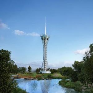 Torre de Comunicación Celular de Celosía Angular Shenghong y Torre de Antena de TV, Acero Laminado en Caliente, Altura de 30M-200M - Product Image 5