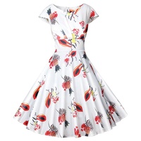 Robes imprimées pour femmes Tongrui, tendance estivale, pas chères, à pois, avec col en V, pour la danse, les soirées et les fêtes
