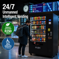 Máquina Expendedora Refrigerada, Compatible con ADA, Delgada, con Monitoreo Remoto y Múltiples Opciones de Pago para Pequeñas Empresas y Centros Comerciales