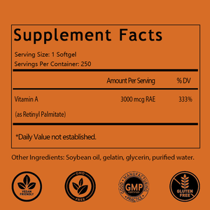 <span class=keywords><strong>Vitamin</strong></span>-A Softgel, 10000 IU Premium formülü, sağlıklı görme ve bağışıklık sistemini ve sağlıklı büyüme ve reprodüksiyonu destekler - Product Image 2