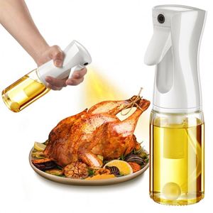 Transparent Plastic 220Ml <b>Oil</b> Sprayer Hanging Glass Press Type and Squeeze Design Empty Cooking Tool Bottle - Product Image 3