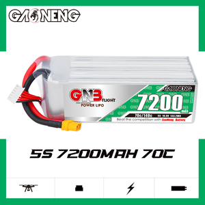 GNB GAONENG 5S 7200mAh 18.5V 70C 140C XT60 Plug RC LiPo Battery for Helicopter Boat Cars Truck 1/8 Scale RC Hobby Models - Product Image 2