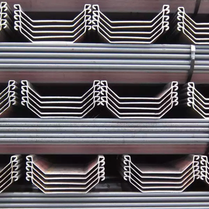 Palplanches en acier de type Z robustes, en forme de U, épaisses, à emboîtement, pour quai de sec et mur de soutènement permanent - Product Image 3