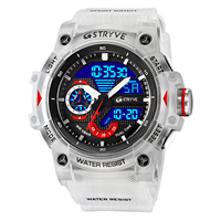 STRYVE 8029 Montre de sport pour homme, étanche, LED, numérique, chronomètre, grand cadran, horloge pour homme, 8029 Relogio Masculino, montres pour homme