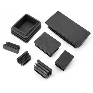 ฝาปิดปลายท่อสี่เหลี่ยม PE ผลิตจากพลาสติกฉีดขึ้นรูป สำหรับปิดท่อ - Product Image 2