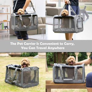 Breathable Foldable <b>Pet</b> <b>Carrier</b> - Portable Car-Friendly Shoulder Bag for Cats & Small Dogs - Product Image 6