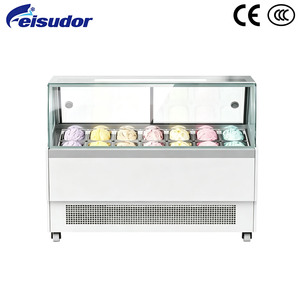 <span class=keywords><strong>Vitrine</strong></span> Commerciale Réfrigérée pour Crèmes Glacées, Desserts Glacés, Gelato, Yogourts et Parfaits à l'italienne - Product Image 1