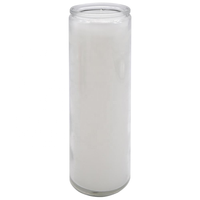 Vente en gros d'usine, pot en verre de 16 oz, activités religieuses créatives, bougie d'église, bougie de Noël de 7 jours, bougie de prière, récipients en verre