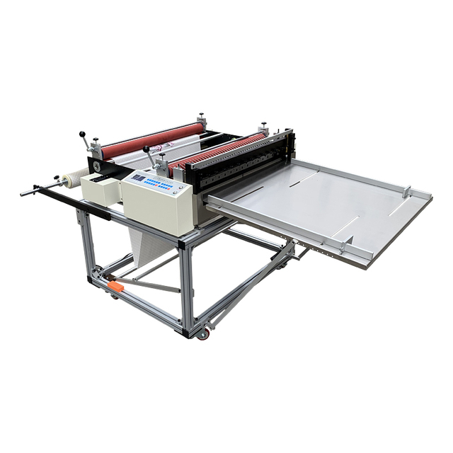 Automatic  Label Vinyl Pvc  Cutter Sheet Cross Slitter Cutter Pet  Flim Paper Roll to Sheet Cutting Machine