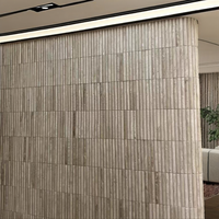 3D MCM Pierre Flexible Travertin Pilier Moderne Décoration Murale Extérieure Carreaux Imperméables Hôtel Brique Garantie 5 Ans