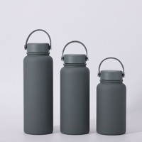 Bouteilles d'eau de sport en acier inoxydable de grande capacité, écologiques, anti-fuite, portables, de qualité supérieure, 10 couleurs, 22 oz, 34 oz, 40 oz