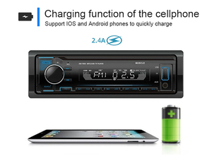 Máy Nghe Nhạc MP3 Xe Hơi Chất Lượng Cao Âm Thanh Nổi 1 Din Không Dây Tải Xuống Điều Khiển Phương Tiện Đài Phát Thanh Xe Hơi Máy Nghe Nhạc Mp3 Xe Hơi - Product Image 5