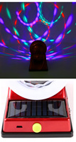 Lampe solaire à projection d'ambiance en forme de boule magique arc-en-ciel RGB, éclairage au sol en cristal