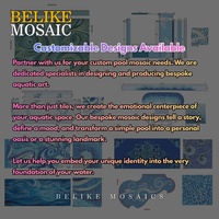 Motifs de piscine personnalisables, mosaïque parquet, spa aquatique, jacuzzi, villa moderne époustouflante, hôtel, bord infini