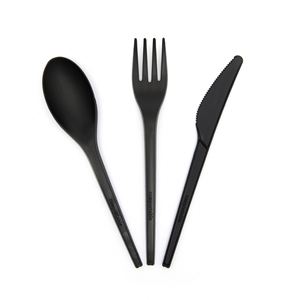Cuchara Desechable Biodegradable de PLA de 6 Pulgadas, Envasada Individualmente, 100% Compostable, Resistente a Altas Temperaturas - Product Image 4