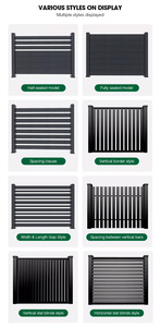 Fournisseur chinois Clôture décorative en aluminium noir Clôture de jardin en métal Écran de confidentialité Panneaux de clôture en aluminium - Product Image 6