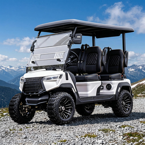 Voiturette de golf avec sièges super confortables, facile à conduire, adhérence stable, chariot de golf électrique pour clubs de golf, pour routes non publiques, homologué DOT CE - Product Image 1