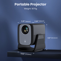 Mini Proyector Inteligente Nativo 1080P, Proyector Android 4K WiFi, Proyector de Cine en Casa, Proyector 4K