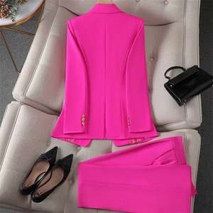 TT26213 Moda Kadın 2026 Yeni Renk Uzun Kollu Üniversal İş Elbisesi Ofis Kadını Resmi <span class=keywords><strong>Blazer</strong></span> Ceket Takım 2 Parça Set - Product Image 4
