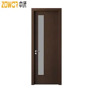 Modern Design Flush Eco Veneer Door Made With Pine Core,30 Min Fire Rated Office Solid Wood Doors HPL