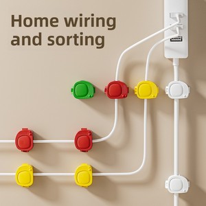 Kleiner Wandmontierter Nachhaltiger <span class=keywords><strong>Cartoon</strong></span> TV-Kabelorganizer für Datenspeicherung Plastik-Werkzeug zur Wohnzimmerorganisation Kabel - Product Image 4