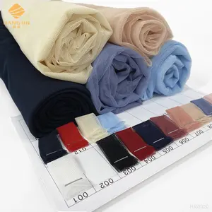 Großhandel Polyester Tüll Stoff Illusion Mesh Netz Farbe Tüll für Tutu Kleid Dekoration