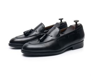 Classic Men's British Business Formal Lace-Up Leather Shoes Handmade Casual Square <b>Pointed</b> Toe Loafers Tassel Breathable - Product Image 6