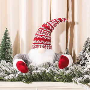 Décoration de Noël Festive : Renne Rudolph Sans Visage en Peluche, Ornement pour Arbre de Noël, Maison, Bureau, et Décorations de Gnomes pour le Sommet de l'Arbre de Noël - Product Image 4