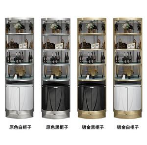 أثاث فاخر أغطية جلد غير القابل للصدأ مجلس الوزراء إستانلستيل مخصص خزانة مشروبات - Product Image 6