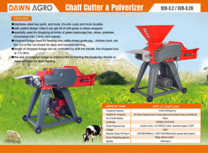 Máquina Eléctrica para Alimentar Ganado DAWN AGRO, Cortadora de <span class=keywords><strong>Paja</strong></span> y Heno para Alfalfa, Uso Dual en Heno Seco y Húmedo, Alto Rendimiento - Product Image 2