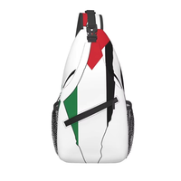 Sac bandoulière Palestine Sac de poitrine en polyester Sac bandoulière Palestine pour l'extérieur