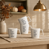 Tasses en céramique SWT, pour une ambiance cosy de café européen, des pauses café significatives, des cadeaux attentionnés et des moments quotidiens.