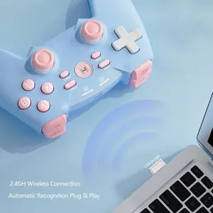 Manette de jeu sans fil BEITONG BAT4 pour PC Steam Android/IOS/TV, joystick de jeu à double <span class=keywords><strong>vibration</strong></span> FPS WukongController - Product Image 3