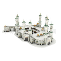 Puzzle 3D en papier de la Grande Mosquée de La Mecque, modèle d'architecture saoudienne, jouet d'assemblage DIY, Kaaba pour enfants