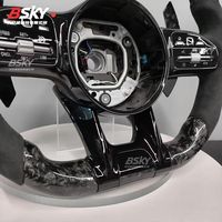 Volant en fibre de carbone forgé personnalisé avec LED, adapté aux Mercedes Benz Classe A, E, S, C, G, W205, W204, W212, W211, W213, E300, W218