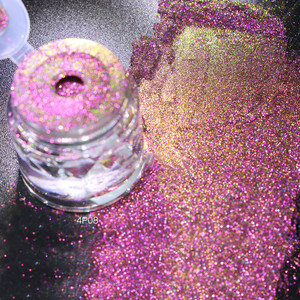 Fine sfuso glitterato ad alto pigmento ombretto luccicante multichio pigmento mica per labbra occhi 1g barattolo di polvere cosmetico - Product Image 1