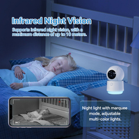 Monitor para Bebés Wistino de 4MP y 5 Pulgadas, Monitor para Bebés con Video de Alta Calidad, Detección de Llanto, Pantalla con 40 Horas de Duración de Batería