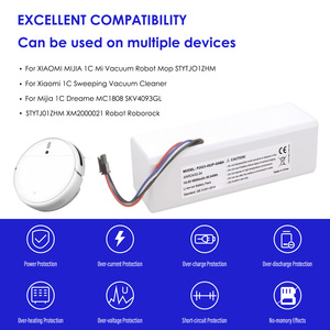 แบตเตอรี่ลิเธียมไอออน14.4V 6800mAh สำหรับหุ่นยนต์1C Xiaomi Mijia MC1808 <span class=keywords><strong>SKV4093GL</strong></span> Dreame แบตเตอรี่เครื่องดูดฝุ่น XM2000021 STYTJ01ZHM - Product Image 5
